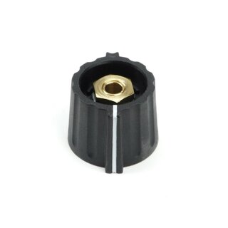 Elma Classic Collet Wing Knob 21mm black, matt, 4mm shaft