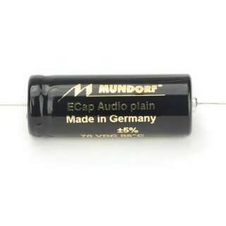 Mundorf ECap AC PLAIN  Audio Elektrolyt Kondensatoren  Elko (bipolar & glatt) 8,2 uF 5%, 70VDC