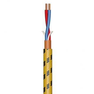 Sommer Microphone Cable fabric-coated, yellow-black