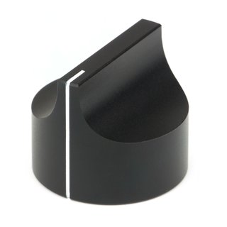 Massiver Drehknopf Sublime schwarz 32mm