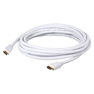 HDMI HighSpeed-Cable with Ethernet & ARC, 4K, braided, white 5m