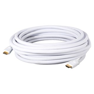 HDMI HighSpeed-Cable with Ethernet & ARC, 4K, braided, white 10m