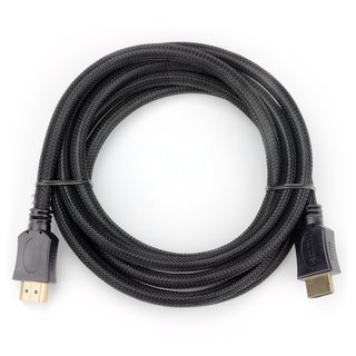 HDMI HighSpeed-Kabel mit Ethernet & ARC, 4K, geflochten, schwarz