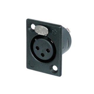 Neutrik NC3FP-B-1 XLR Chassis Connector