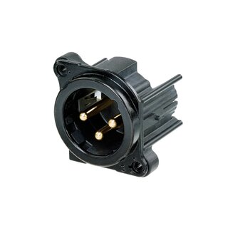 Neutrik NC3MBHL-B XLR Chassis Connector