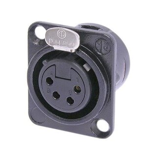 Neutrik NC4FD-L-B-1 XLR Chassis Connector 4-pol