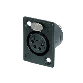 Neutrik NC4FP-B-1 XLR Chassis Connector