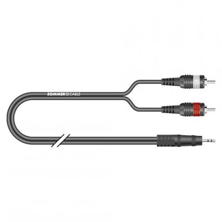 Sommer Cinch to mini plug cable 0,75m